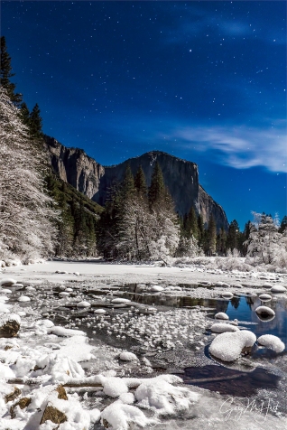 Gary Hart Photography: Moonlight Cathedral, Valley View, Yosemite