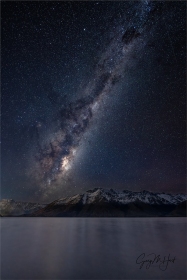 Gary Hart Photography: New Zealand Night, Milky Way Over Cecil Peak and Lake Wakatipu, New Zealand