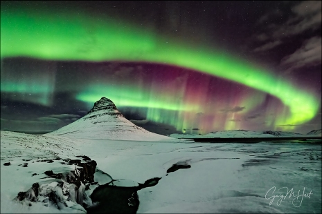 Gary Hart Photography: Swoosh, Northern Lights Over Kirkjufell, Iceland