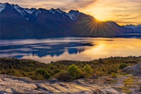 Gary Hart Photography: Golden Sunset, Lake Wakatipu, New Zealand