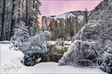 Gary Hart Photography: Winter Glow, El Capitan, Yosemite