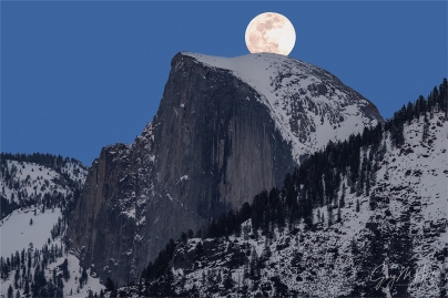 Gary Hart Photography: Moonrise, Half Dome, Yosemite