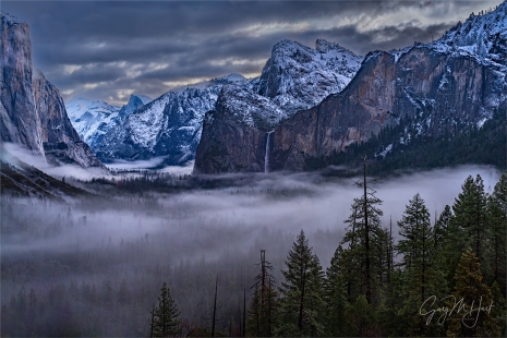 Gary Hart Photography: Valley Fog, Tunnel View, Yosemite :: El Capitan, Half Dome, Bridalveil Fall